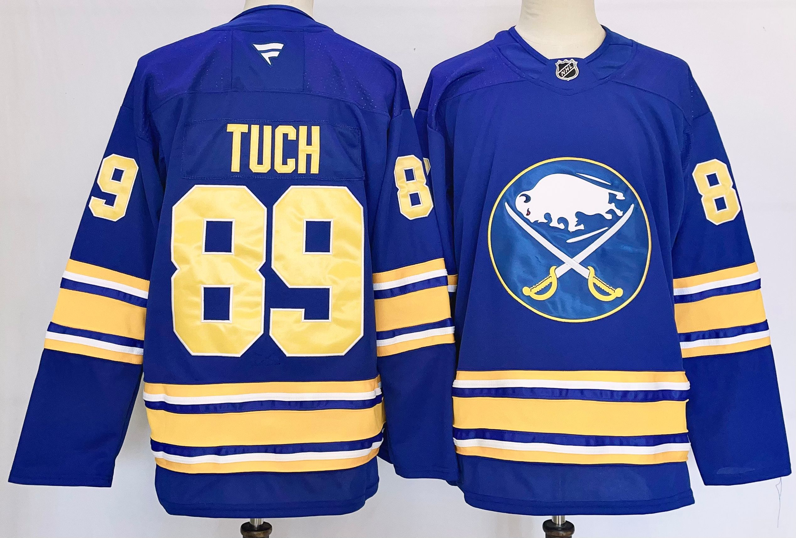 Men Buffalo Sabres #89 Tuch Blue 2025 Home Premier Player NHL Jersey->buffalo sabres->NHL Jersey